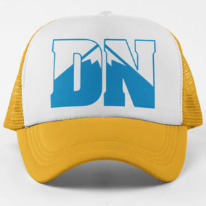 Yellow and White Trucker Hat